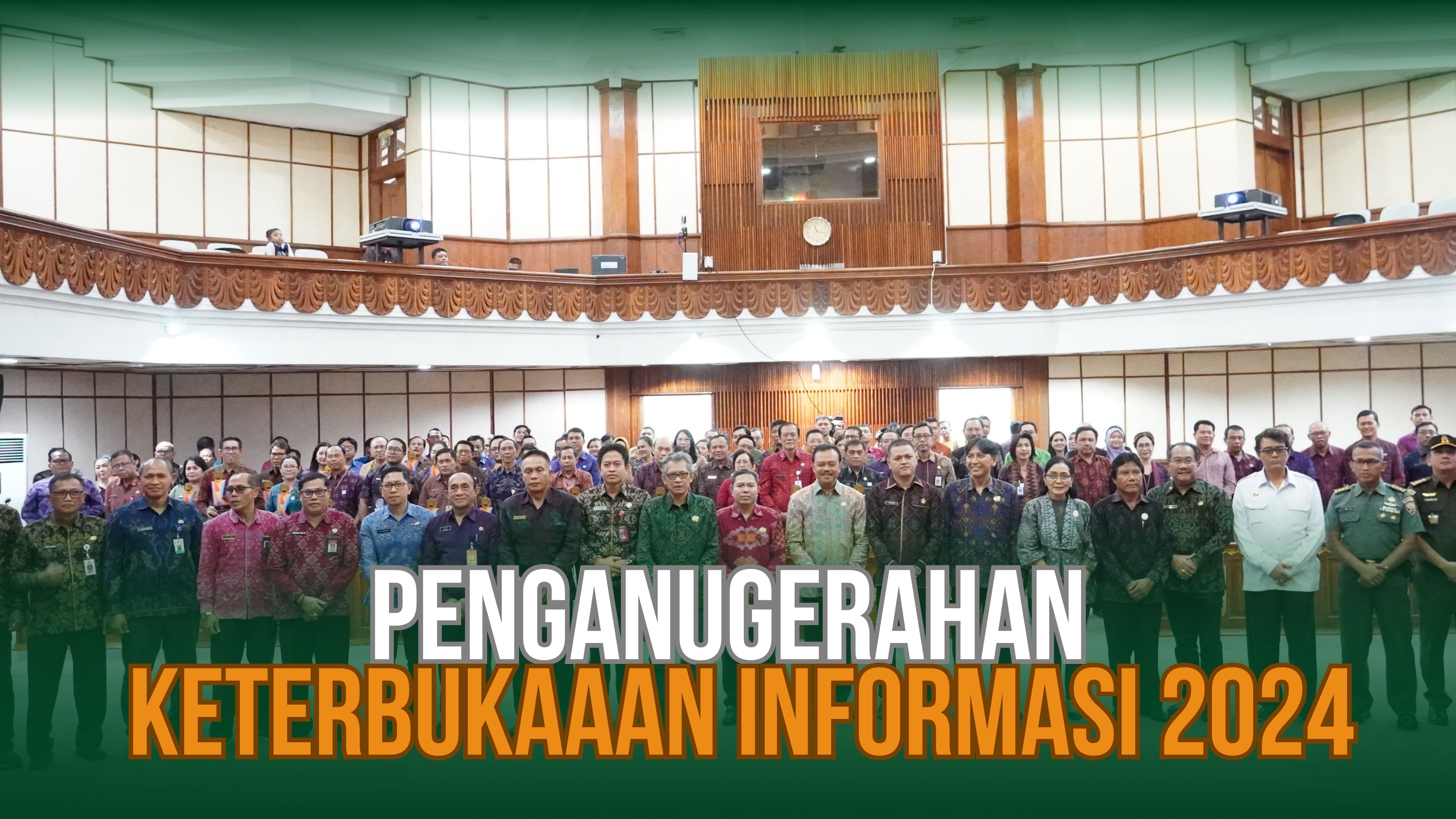 PENGANUGERAHAN KETERBUKAAN INFORMASI 2024 DENGAN PREDIKAT "SANGAT INFORMATIF"